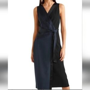 Diane VON Furstenburge ALEXA   Blue Black Wrap Dress
